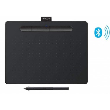 Wacom Intuos Wireless Graphics Drawing Tablet with 3 Bonus Software Included, 10.4" X 7.8", Pistachio & Black (CTL6100WLK0)