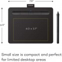 Wacom Intuos Wireless Graphics Drawing Tablet with 2 Bonus Software Included, 7.9" X 6.3", Black& Pistachio (CTL4100WLK0)