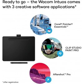 Wacom Intuos Medium CTL-6100  Teachers, Students and Creators واكم تابلت كبير 10.9 انش بسلك مع 3 برنامج مجاني